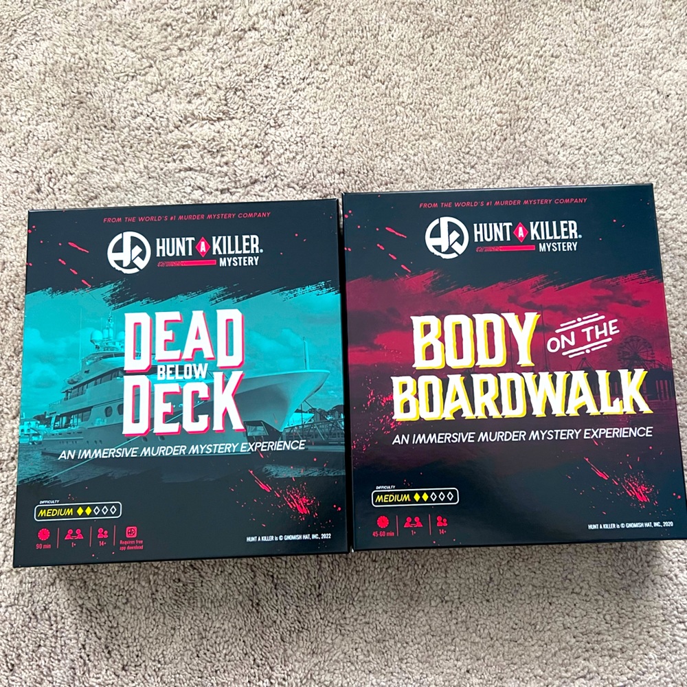 Hunt a killer mystery puzzle game (both games included with purchase)